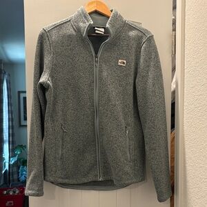 The North Face Heathered Gray Zip-Up Jacket